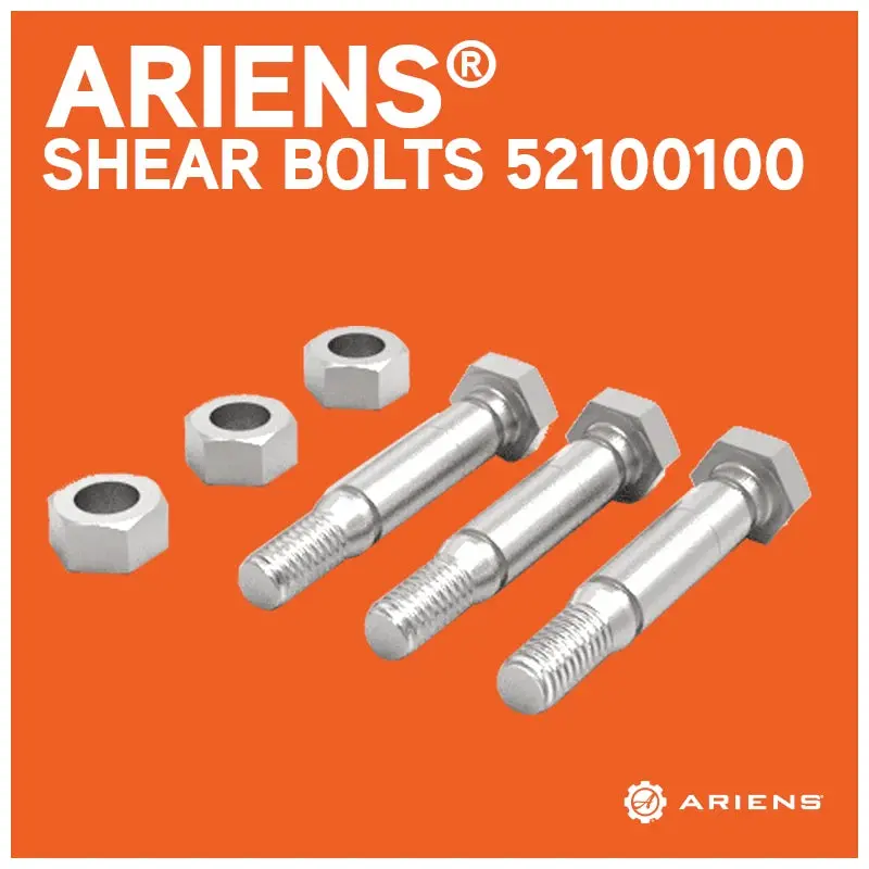 Ariens Oem 3Pk Shear Bolt Service Assembly - 52100100 (Verify Compatibility) 1