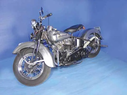 Replica 1948 Panhead Bike Kit Restoration Finish - V-Twin Mfg. 1