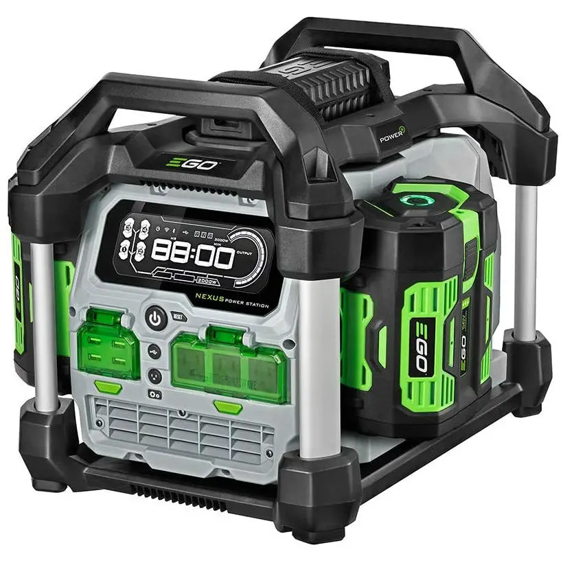 *Nearly Silent* - Ego Power+ Pst3042 Nexus Portable Power Station For Indoor And Outdoor Use Two 7.5Ah Battery Included, 3000W Peak 1
