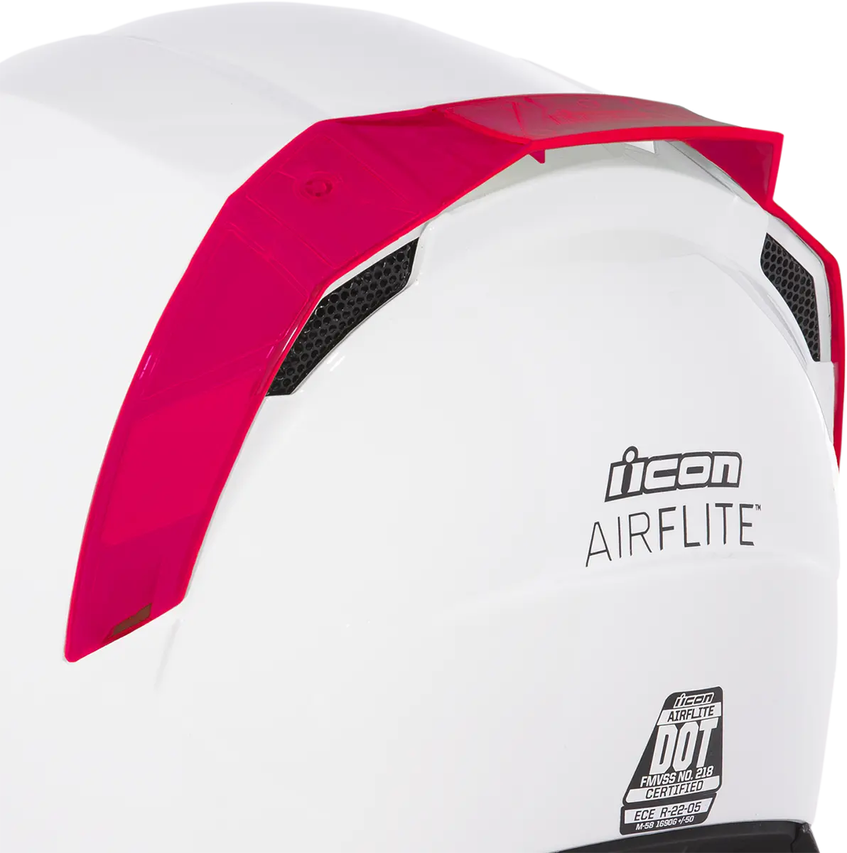 Icon Airflite™ Rear Spoiler - Dayglo Red 0133-1308 1