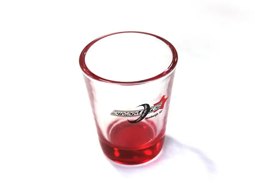 Motorcyclepedia Shot Glass - V-Twin Mfg. 1