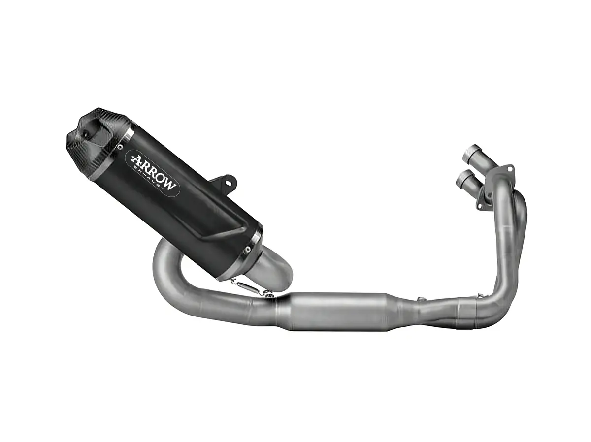 Arrow  Kawasaki Ninja 650/Z650 '23/24 E5+ Full System With Icon Aluminium Dark Silencer - 77501Akn 1
