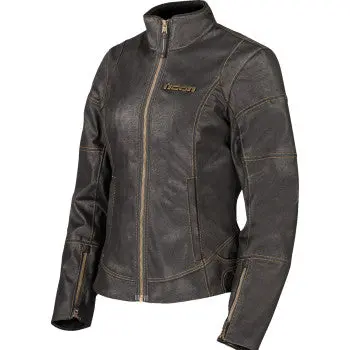 Icon Women's Tuscadero3™ Jacket - Black - Xs 2822-1766 1