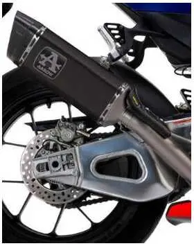 71001Ptn  Arrow Pista Slip-On Exhaust, Titanium Link Dark For Aprilia Rsv4 1100 Factory 19-20 1