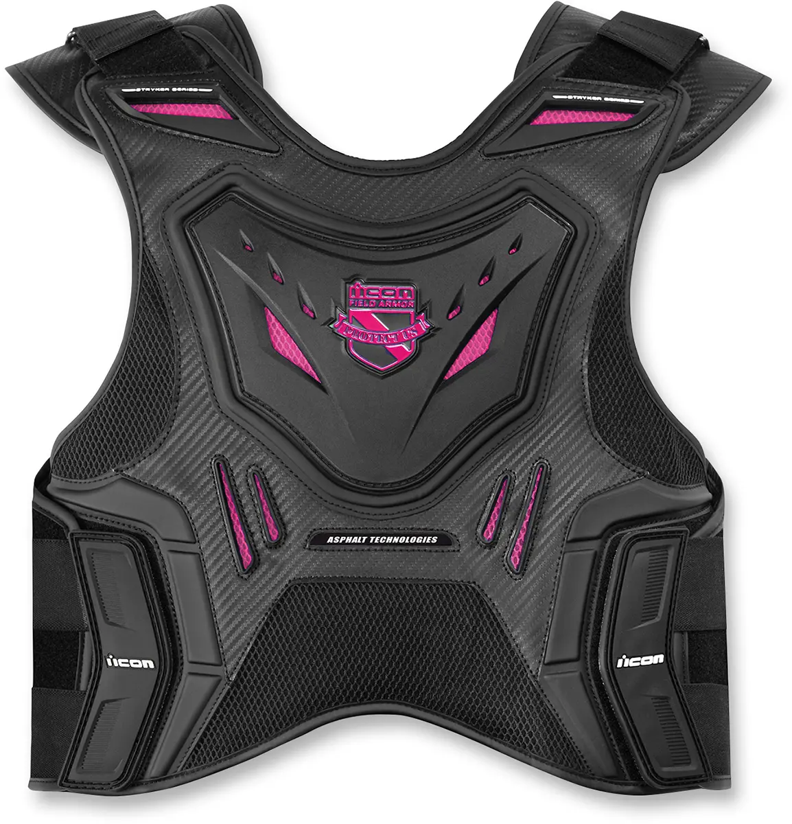 Icon Women's Field Armor Stryker™ Vest - Black/Pink - L/Xl 2701-0514 1