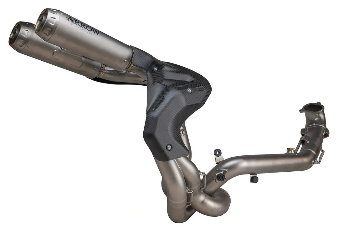 71239Cp Arrow Full Titanium Exhaust Ducati Panigale V2 2020-2024 /Streetfighter 22-24 V2  Undertail Racing Competition 1