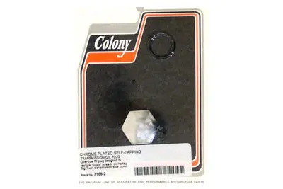 Chrome Self-Tapping Transmission Plug - V-Twin Mfg. 1