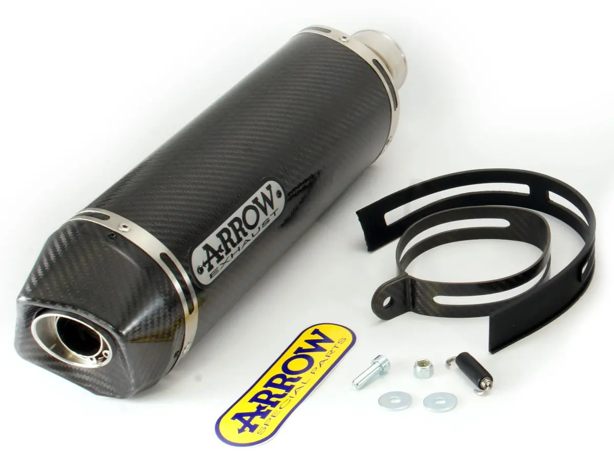 71744Mk Arrow Aprilia Rsv4 15-18 Tuono V4 1100 15-18 Homologated Carbon Race-Tech Silencer With Carbon End Cap For Arrow Link Pipe 1