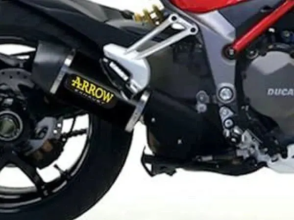 71832Akn Arrow Indy Race Exhaust, Aluminum Dark For Ducati Multistrada 1200 /1260 2015-2020 2