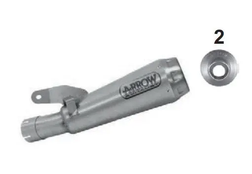 Arrow Pro-Race Slip-On Titanium Pro-Race  Gsx-S1000 2017-2020/Katana 71828Pr 1