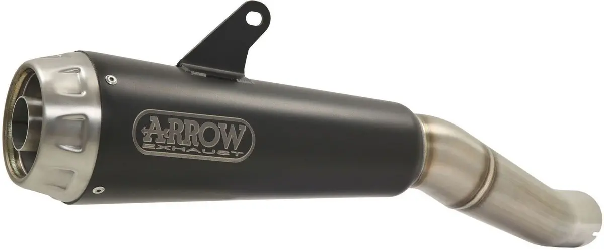 Arrow Pro-Race Slip-On Exhaust, Nichrome Dark For Kawasaki Z400 2019-2024  71874Prn 1