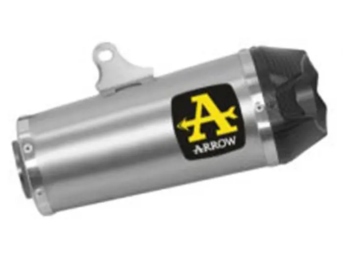 71932Pk Arrow Works High/Low Mount Slip-On Exhaust Titanium For Yamaha Mt-09 21-23 1