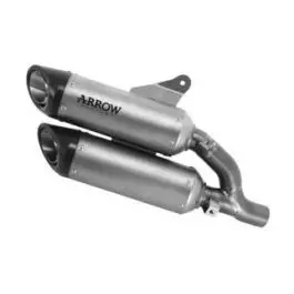 71939Pr  Arrow Round-Sil Slip-On Exhausts, Titanium For Ducati Monster 937 2021-2024 1