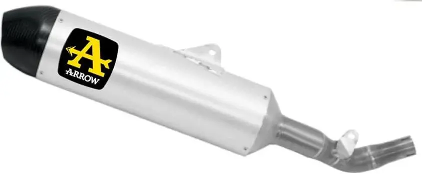 Arrow Honda Crf450l/Xr 19-25  Homologated Race Tech Aluminium Silencer With Catalyst With Carbon End Cap And With Welded Link Pipe 72530Akz 1