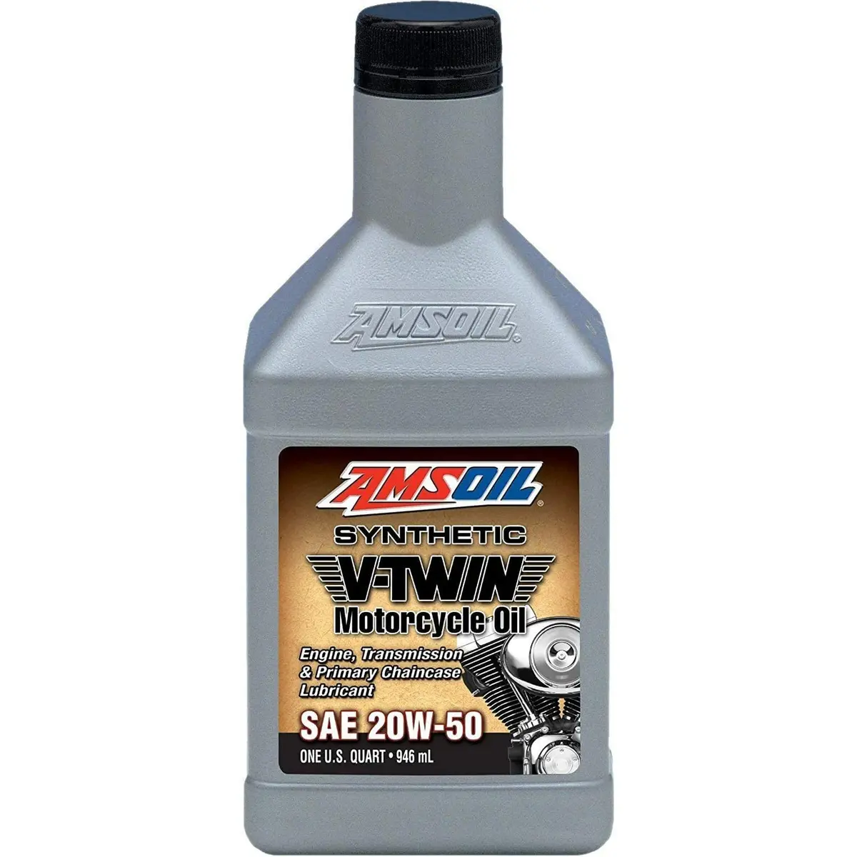 Amsoil 20W-50 Synthetic V-Twin Motorcycle Oil 1