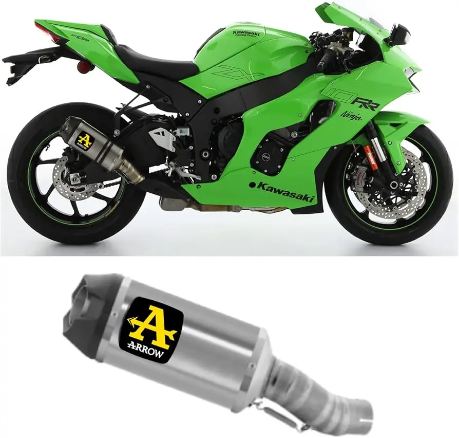 Arrow Homologated Aluminum   Indy Race Silencer Zx10rr 21 -25  71928Ak 1