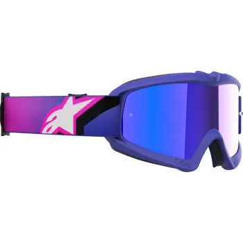 Alpinestars Goggles Youth Vision Goggle - Corp - Purple Fluo/Pink - Blue Mirror Lens 5140225-3152 1