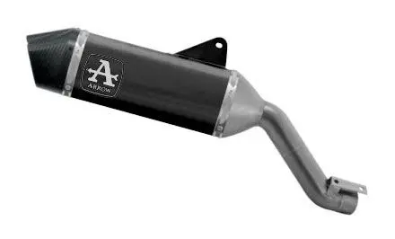 72001Vln Arrow Racing Veloce Slip-On Exhaust, Titanium Dark For Ducati Multistrada V4 1100 2021-2024 1