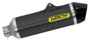In Stock Open Box  Arrow Ktm 690 Enduro '09/16 Homologated Aluminium Dark Race Tech Silencer With Carbon End Cap For Arrow Link Pipes 72618Akn 1