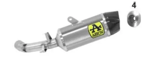 72627Ak  Arrow Indy Race Slip-On Exhaust, Aluminum For Ktm 390 Adventure 20-24 1