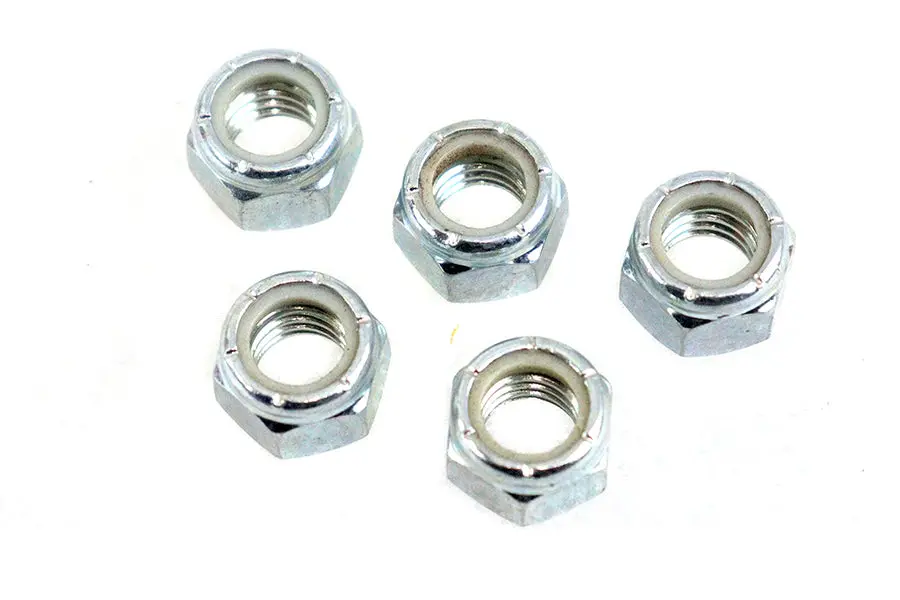 Zinc Plated 7/16 Inch-14 Nyloc Lock Nut - V-Twin Mfg. 1