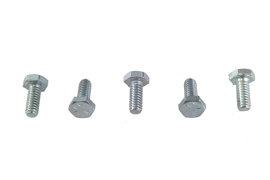 Hex Cap Bolts Zinc 1/4 Inch X 5/8 Inch - V-Twin Mfg. 1