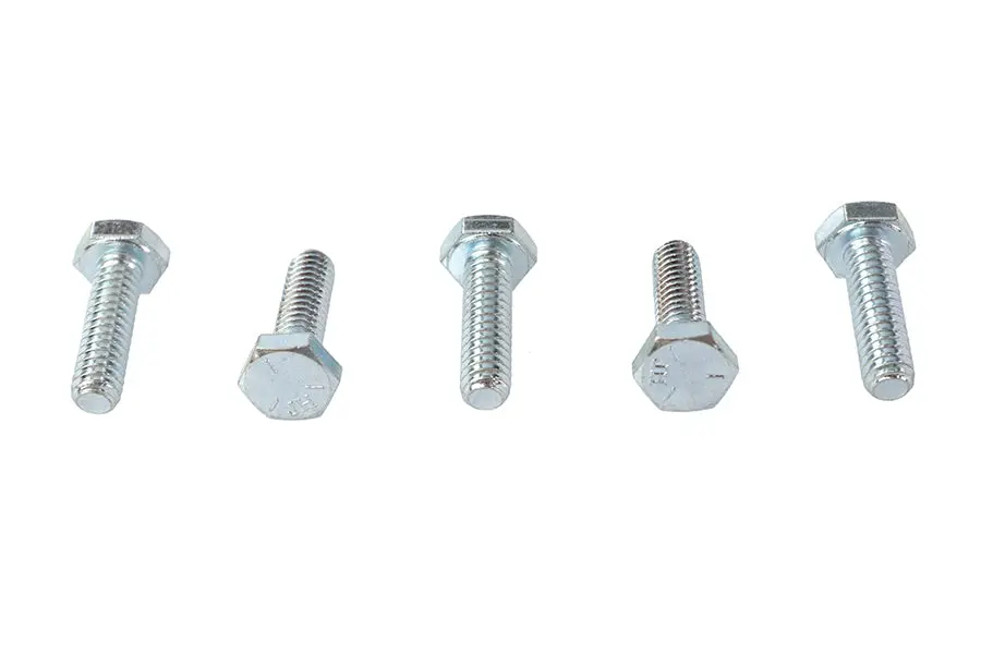 Hex Cap Bolts Zinc 1/4 Inch X 7/8 Inch - V-Twin Mfg. 1