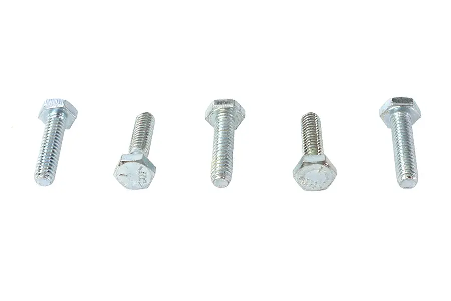 Hex Cap Bolts Zinc 1/4 Inch-20 X 1 Inch - V-Twin Mfg. 1