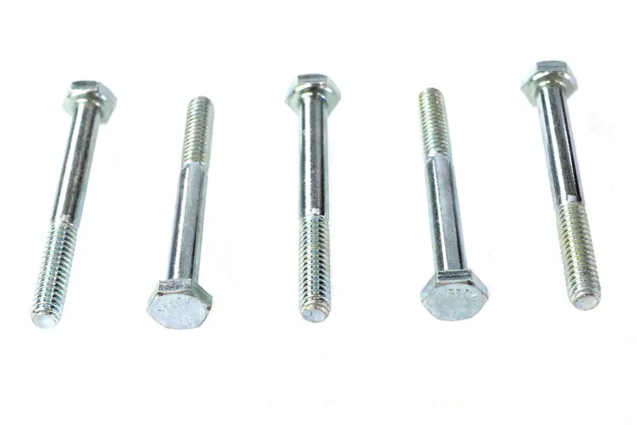 Hex Cap Bolts Zinc 1/4 Inch X 2-1/4 Inch - V-Twin Mfg. 1