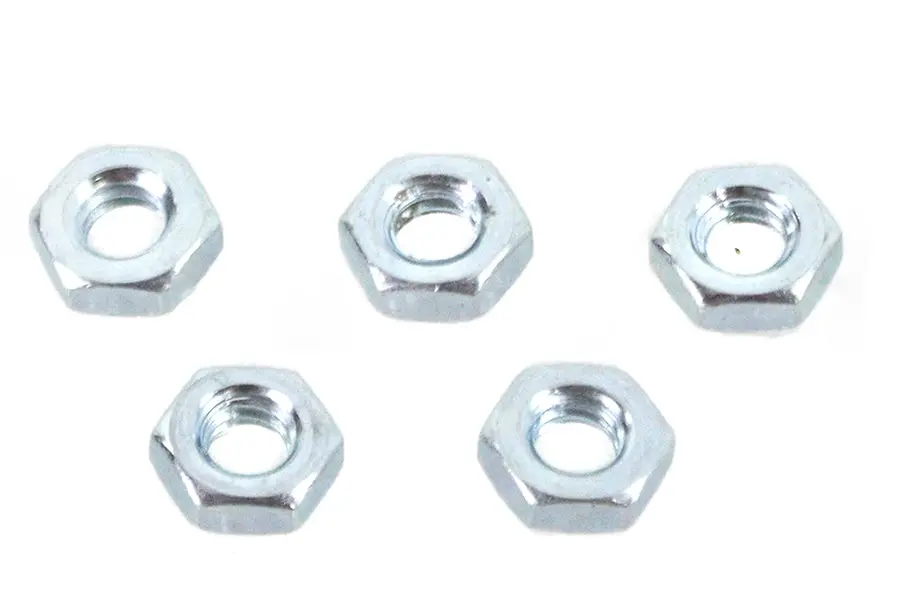 Zinc Plated 1/4 Inch-20 Hex Jam Nuts - V-Twin Mfg. 1