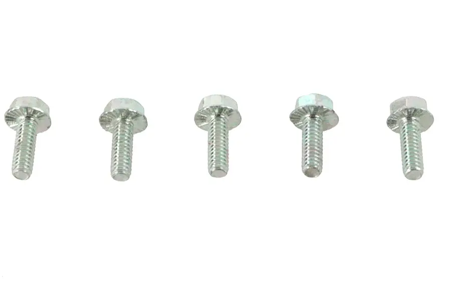 Zinc Hex Flange Screws 1/4 Inch-20 X 3/4 Inch - V-Twin Mfg. 1