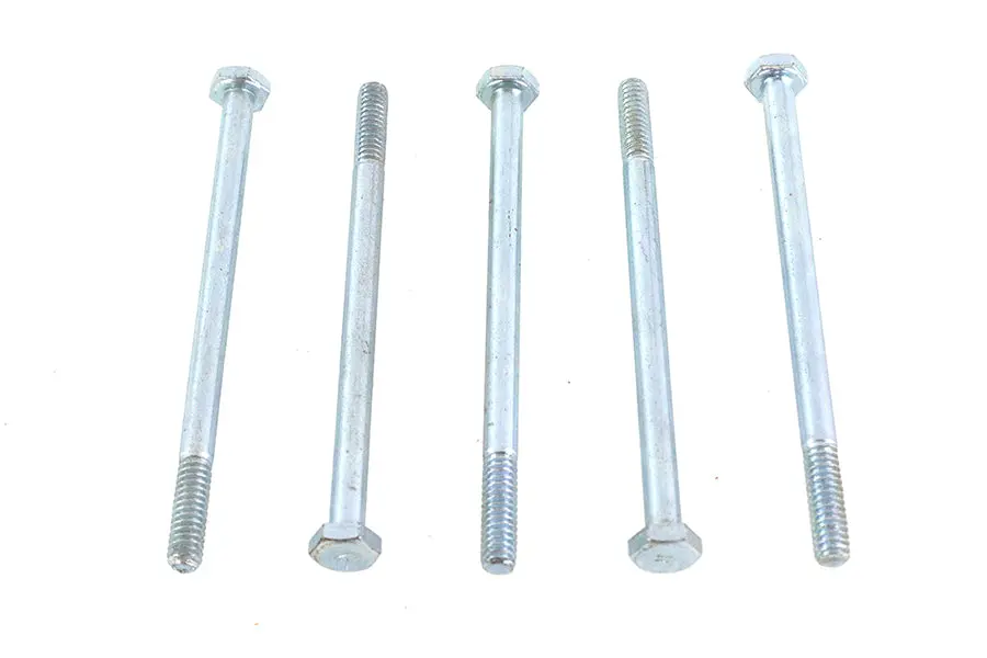 Zinc Hex Cap Bolts 1/4 Inch-20 X 4 Inch - V-Twin Mfg. 1