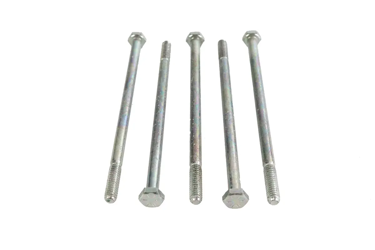 Zinc Hex Cap Bolts 1/4 Inch-20 X 5-1/4 Inch - V-Twin Mfg. 1