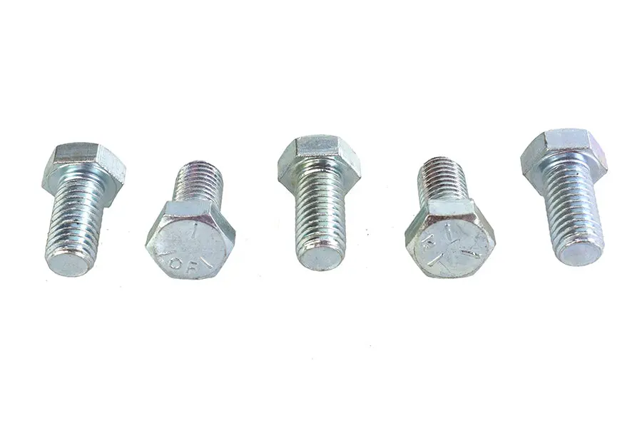 Zinc Hex Cap Bolts 1/2 Inch-13 X 1 Inch - V-Twin Mfg. 1