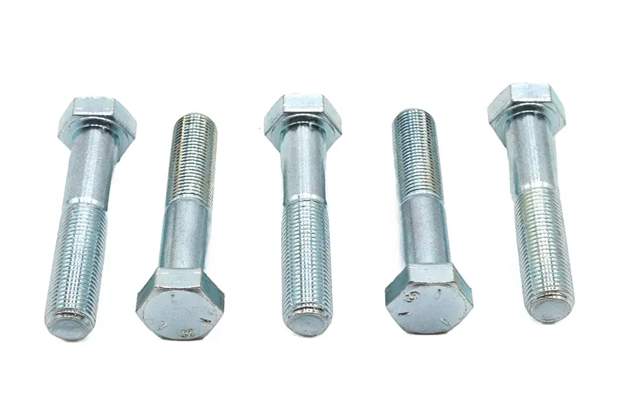 Zinc Hex Cap Bolts 1/4 Inch-28 X 1/2 Inch - V-Twin Mfg. 1