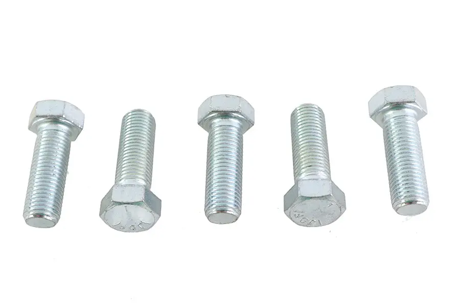Zinc Hex Cap Bolts 7/16 Inch-20 X 1-1/4 Inch - V-Twin Mfg. 1