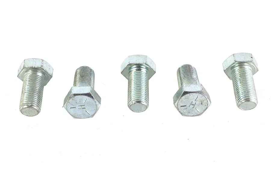Zinc Hex Cap Bolts 1/2 Inch-20 X 1 Inch - V-Twin Mfg. 1