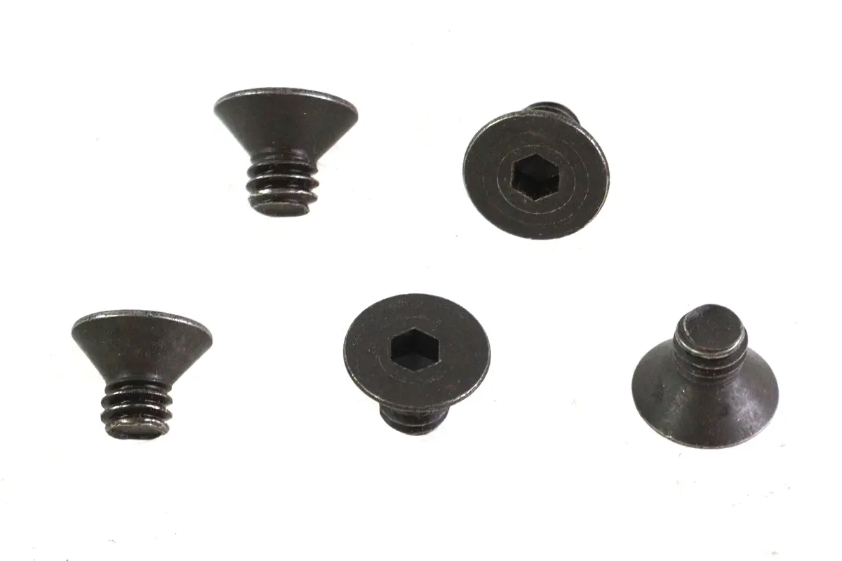 Allen Flat Head Screws Black 1/4 Inch-20 X 3/8 Inch - V-Twin Mfg. 1