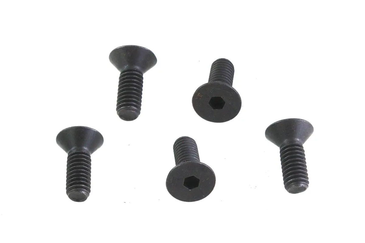 Allen Flat Head Screws Black 5/16 Inch-18 X 5/8 Inch - V-Twin Mfg. 1
