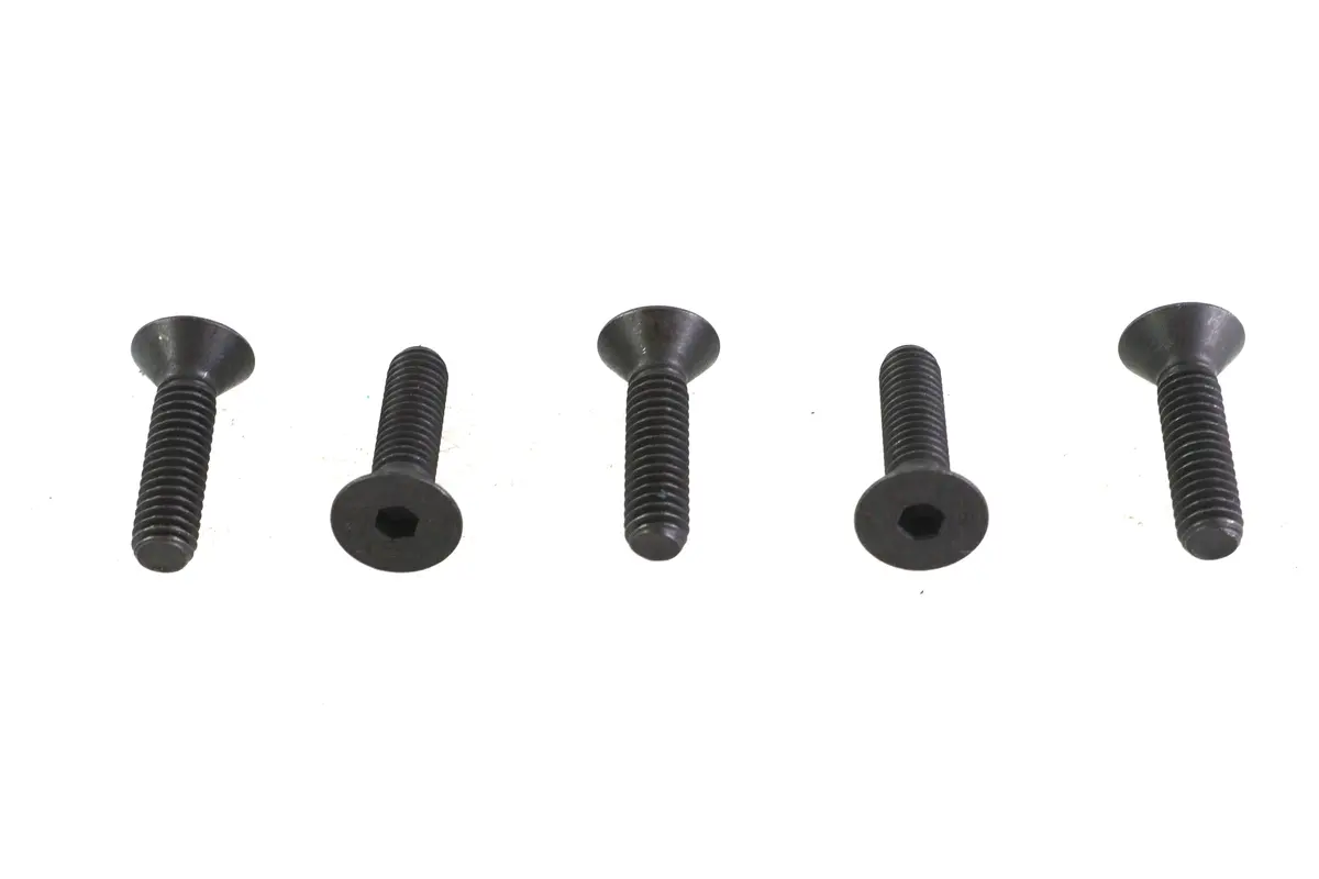 Allen Flat Head Screws Black 5/16 Inch-18 X 1-1/4 Inch - V-Twin Mfg. 1