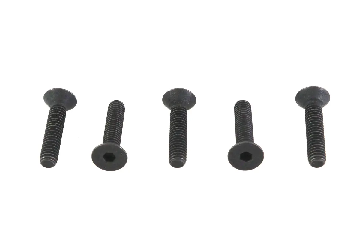Allen Flat Head Screws Black 5/16 Inch-18 X 1-1/2 Inch - V-Twin Mfg. 1
