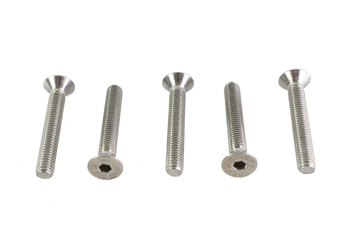 Allen Flat Head Screws Stainless Steel 3/8 Inch-16 X 2-1/2 I - V-Twin Mfg. 1