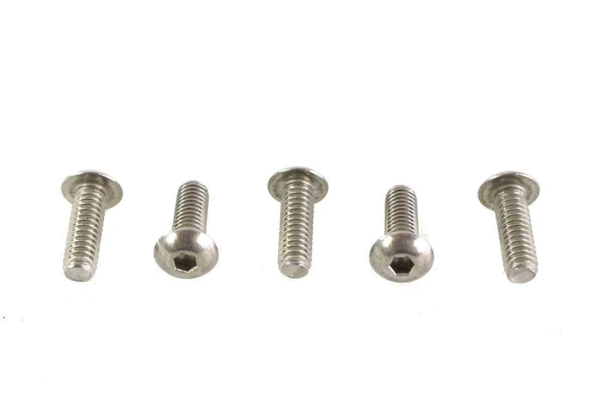Allen Button Head Screws Stainless Steel 8-32 Inch X 1/2 Inc - V-Twin Mfg. 1