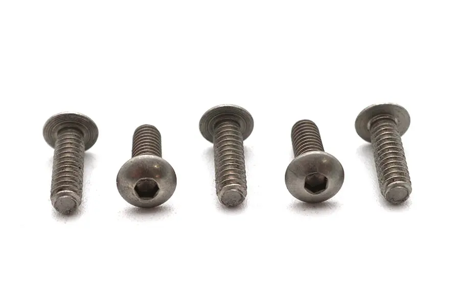 Allen Button Head Screws Stainless Steel 10-24 Inch X 5/8 In - V-Twin Mfg. 1