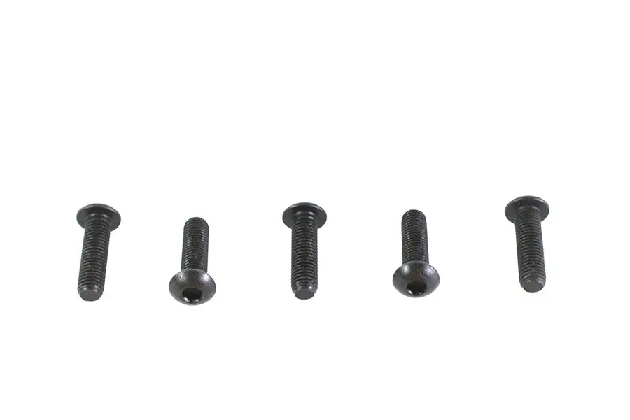 Allen Button Head Screws Black 1/4-28 X 7/8 Inch - V-Twin Mfg. 1