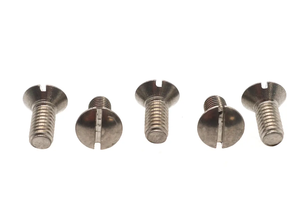 Oval Slotted Screw 5/16 Inch-18 X 3/4 Inch Stainless Steel - V-Twin Mfg. 1