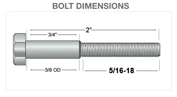 2 Inch Hex Starter Bolt - V-Twin Mfg. 1