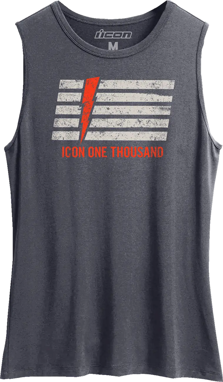 Icon Women's Invasion Stripe™ Tank Top - Antique Denim - Medium 3031-4219 1