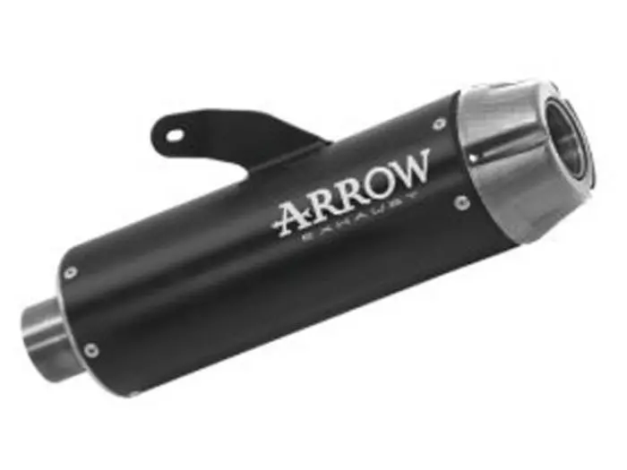 74509Rba  Arrow Rebel Slip-On Exhaust, Aluminum End Cap For Yamaha Xsr700 21-25 1
