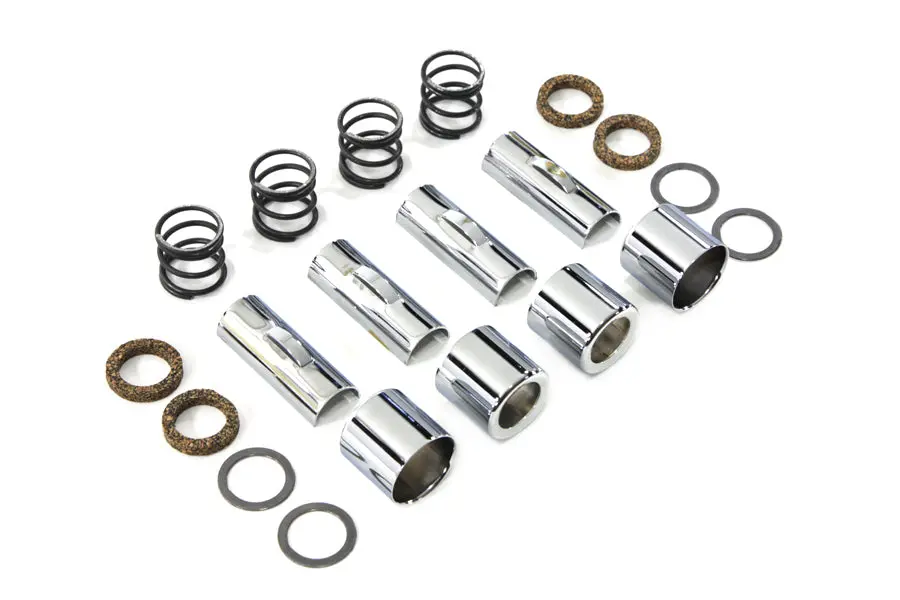Chrome Upper Pushrod Cover Kit - V-Twin Mfg. 1